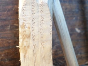 0790 ripped fibers glued